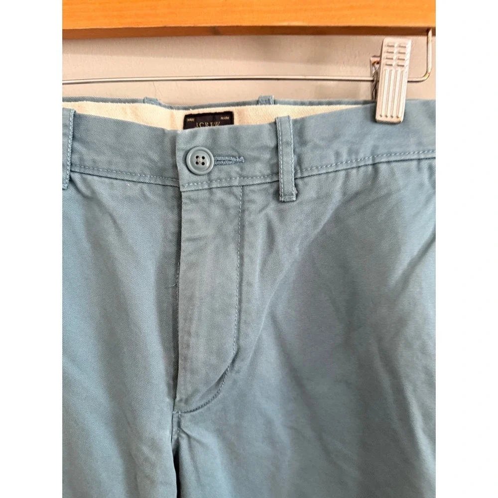 J.Crew Broken-In Chino‎ Pants Mens 31x30 Blue Straight Leg Cotton Twill Trousers